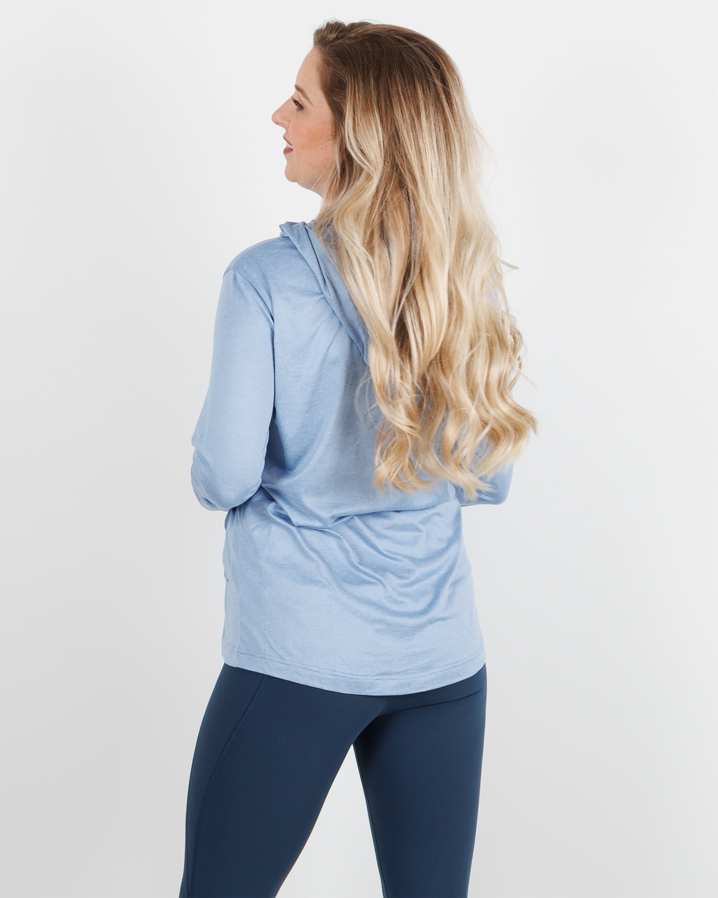 Women's Blacks Beach Hoodie - Ashleigh Blue Heather