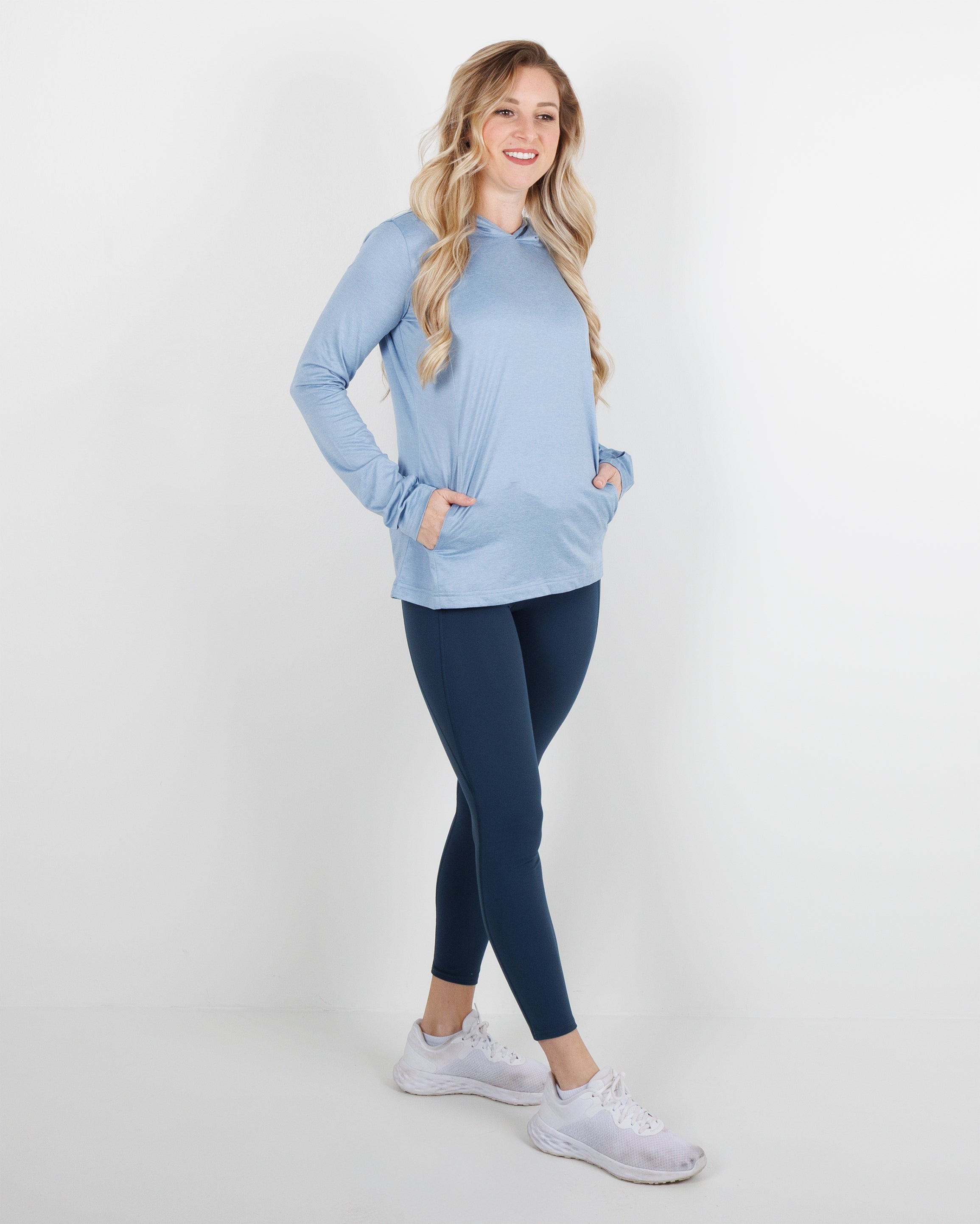 Women's Blacks Beach Hoodie - Ashleigh Blue Heather