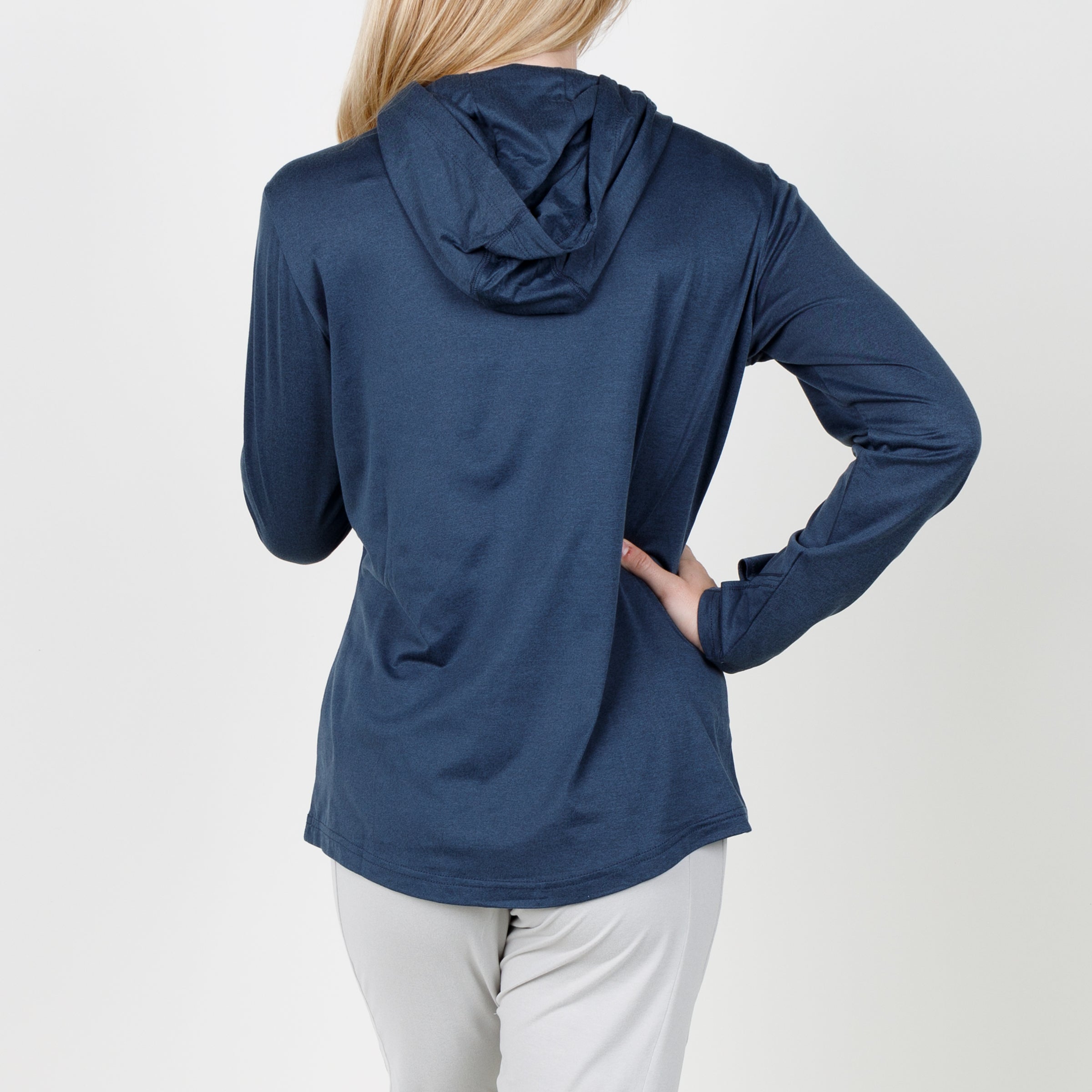 Ladies Blacks Beach Hoodie - Navy Heather