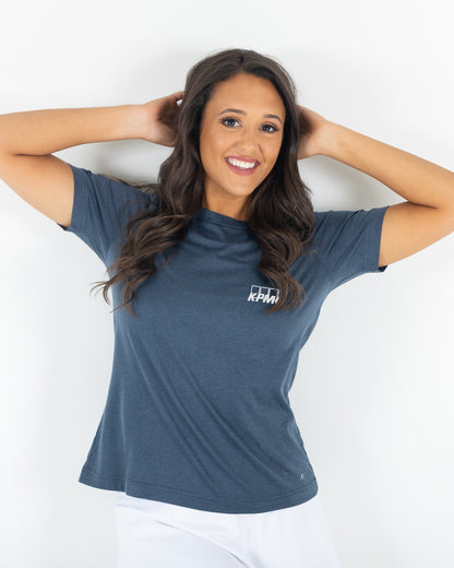 Women's Crewneck Butter T KPMG - Navy Heather