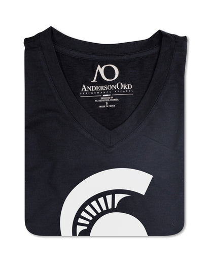 Women's Butter T MSU - Black Heather
