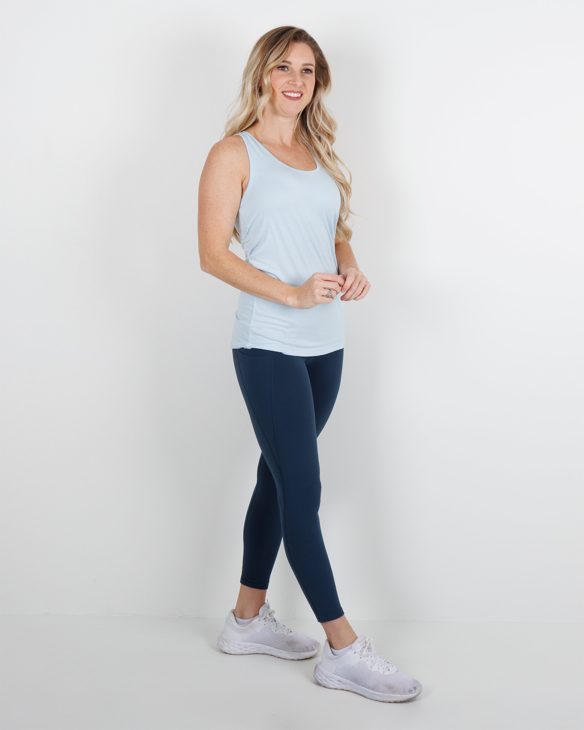 Lady Butter Tank - Sky Heather