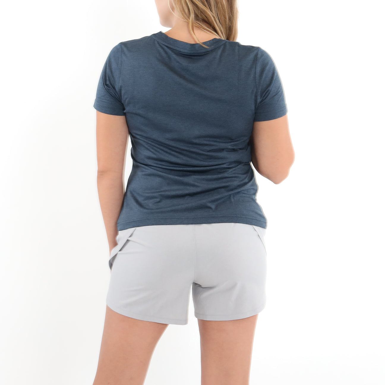 Lady Butter T Pickleball Silhouette - Navy Heather