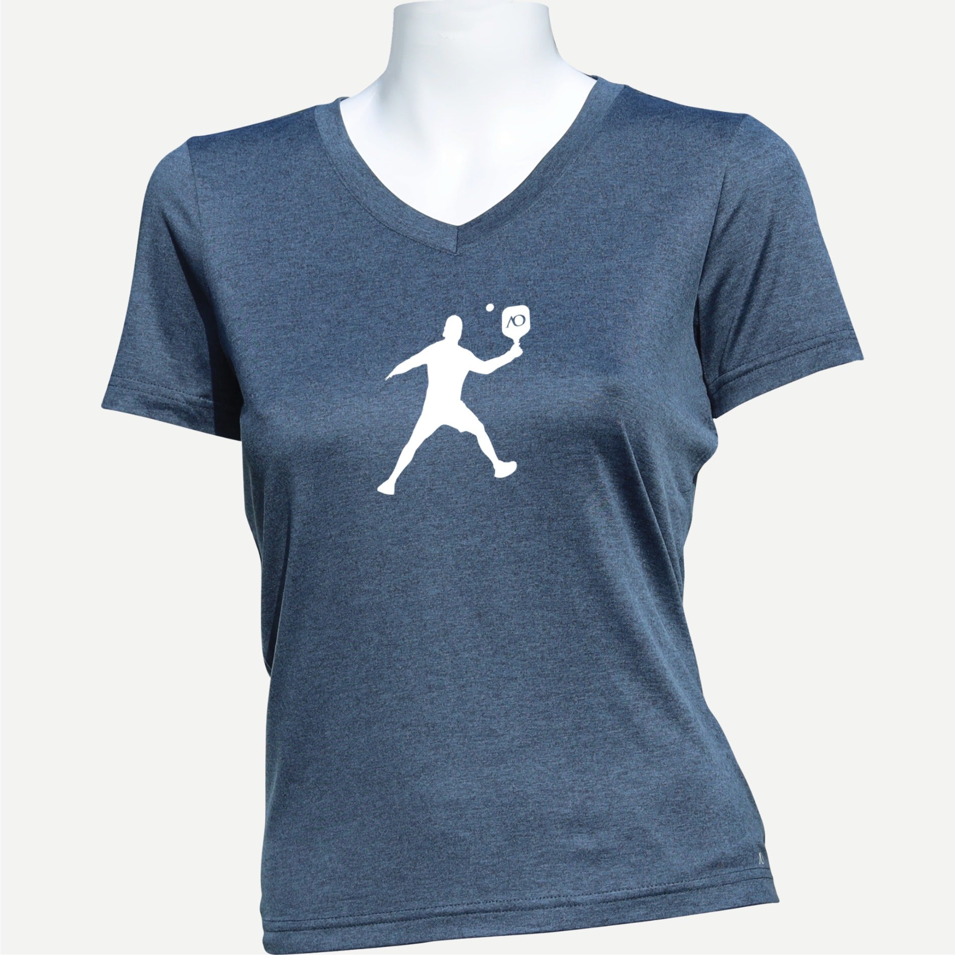 Lady Butter T Pickleball Silhouette - Navy Heather