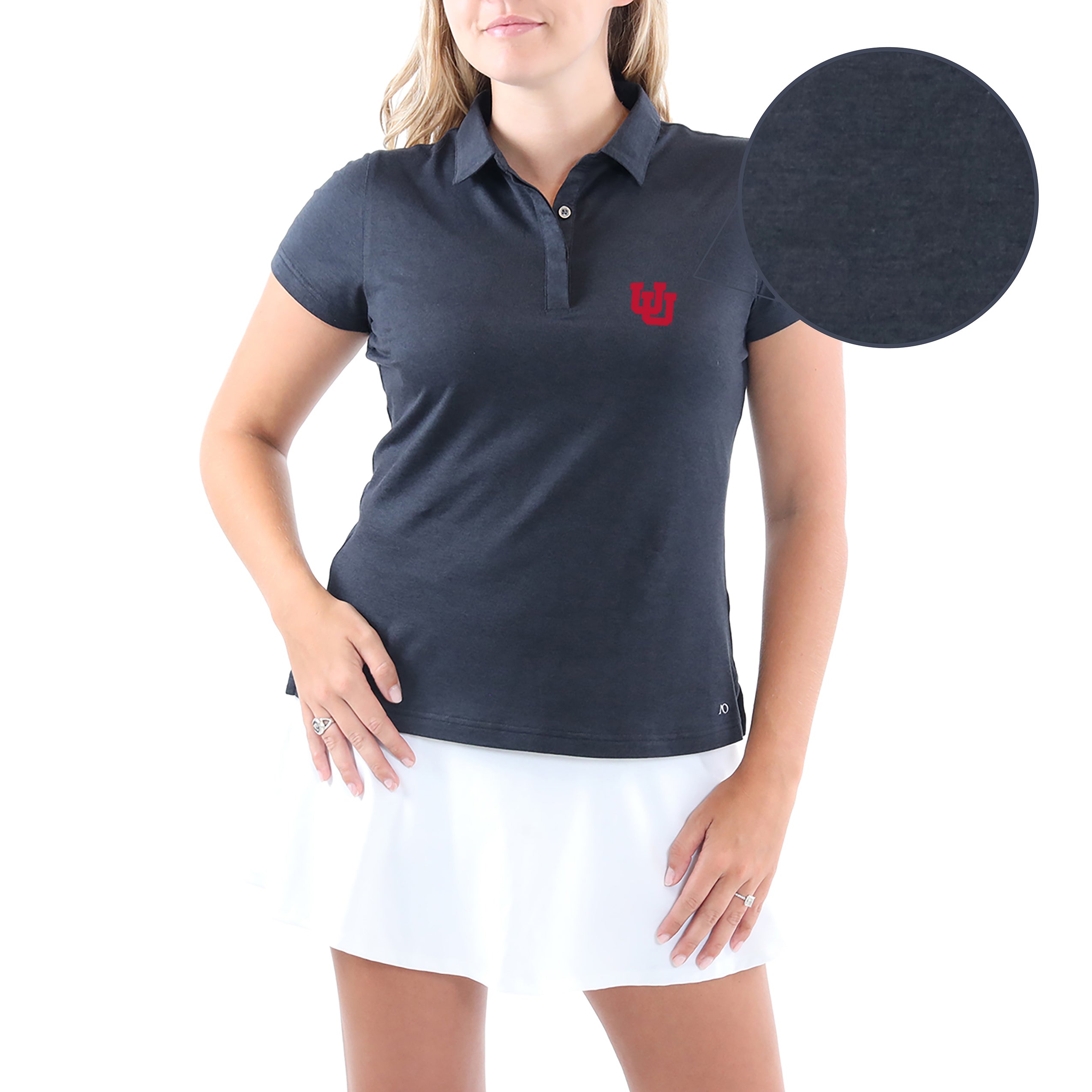 Lady Gamer Polo Utah - Black Heather