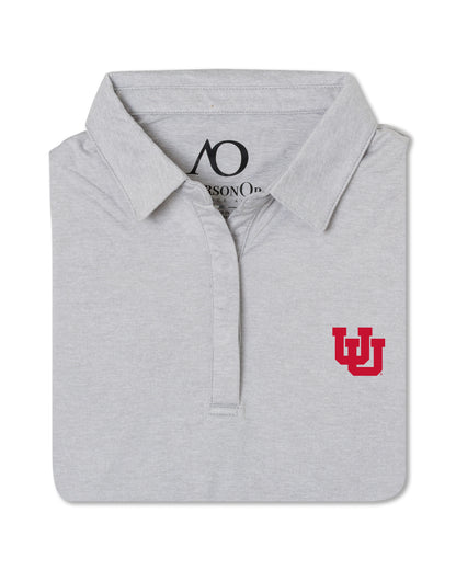 Women's Gamer Polo Utah - Platinum Heather