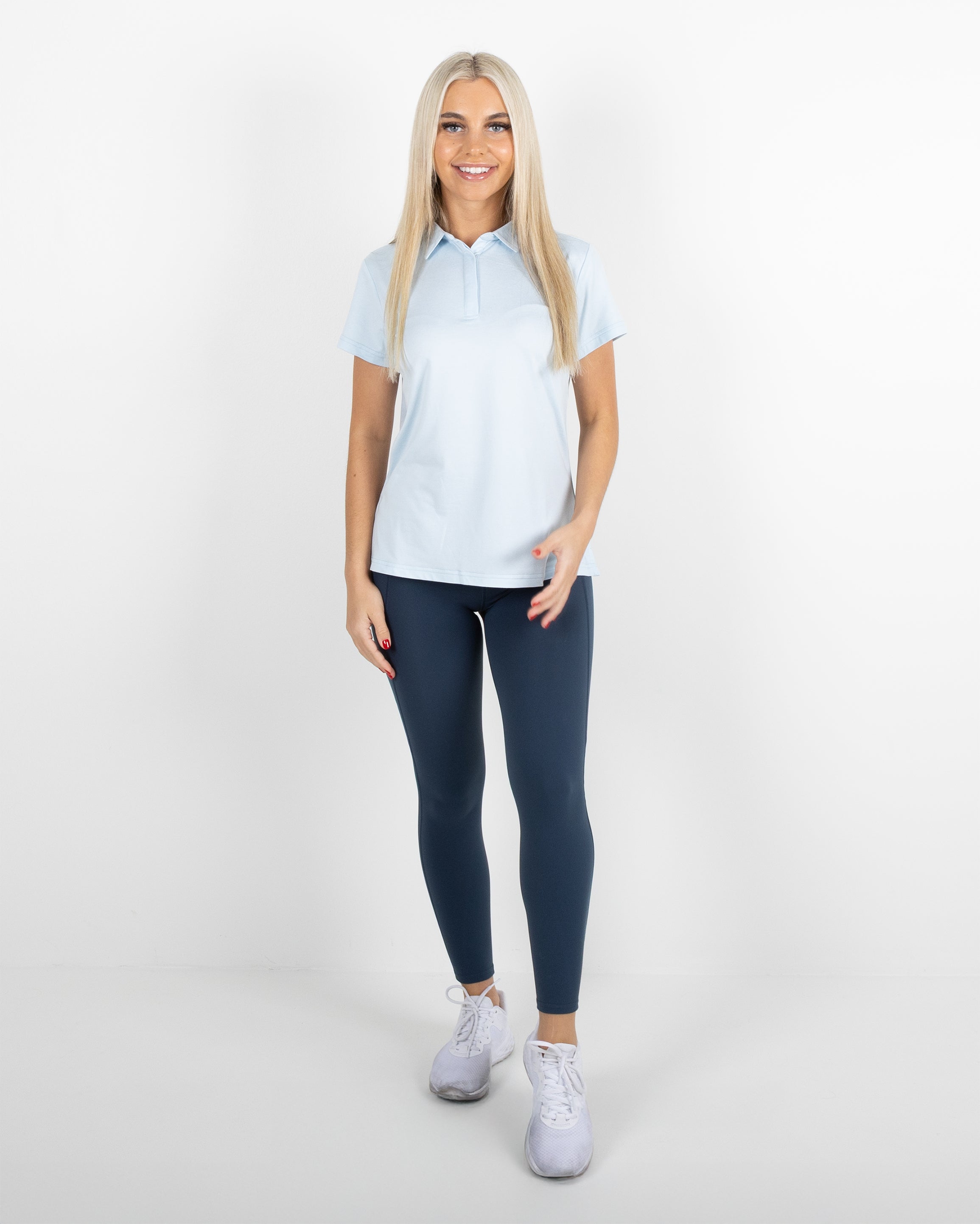 Women's Gamer Polo - Sky Heather