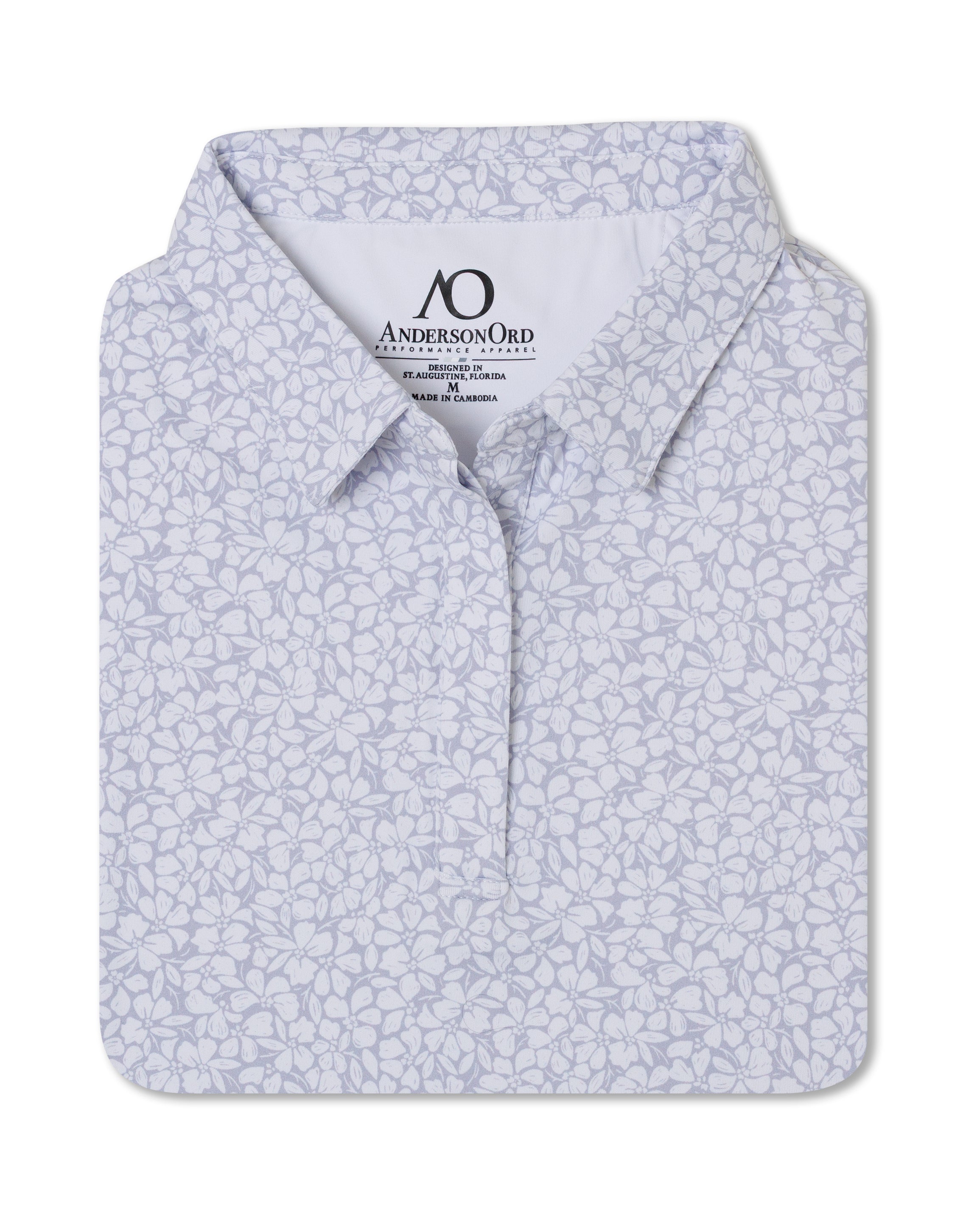 Women's Poppy Polo - Lavender/White