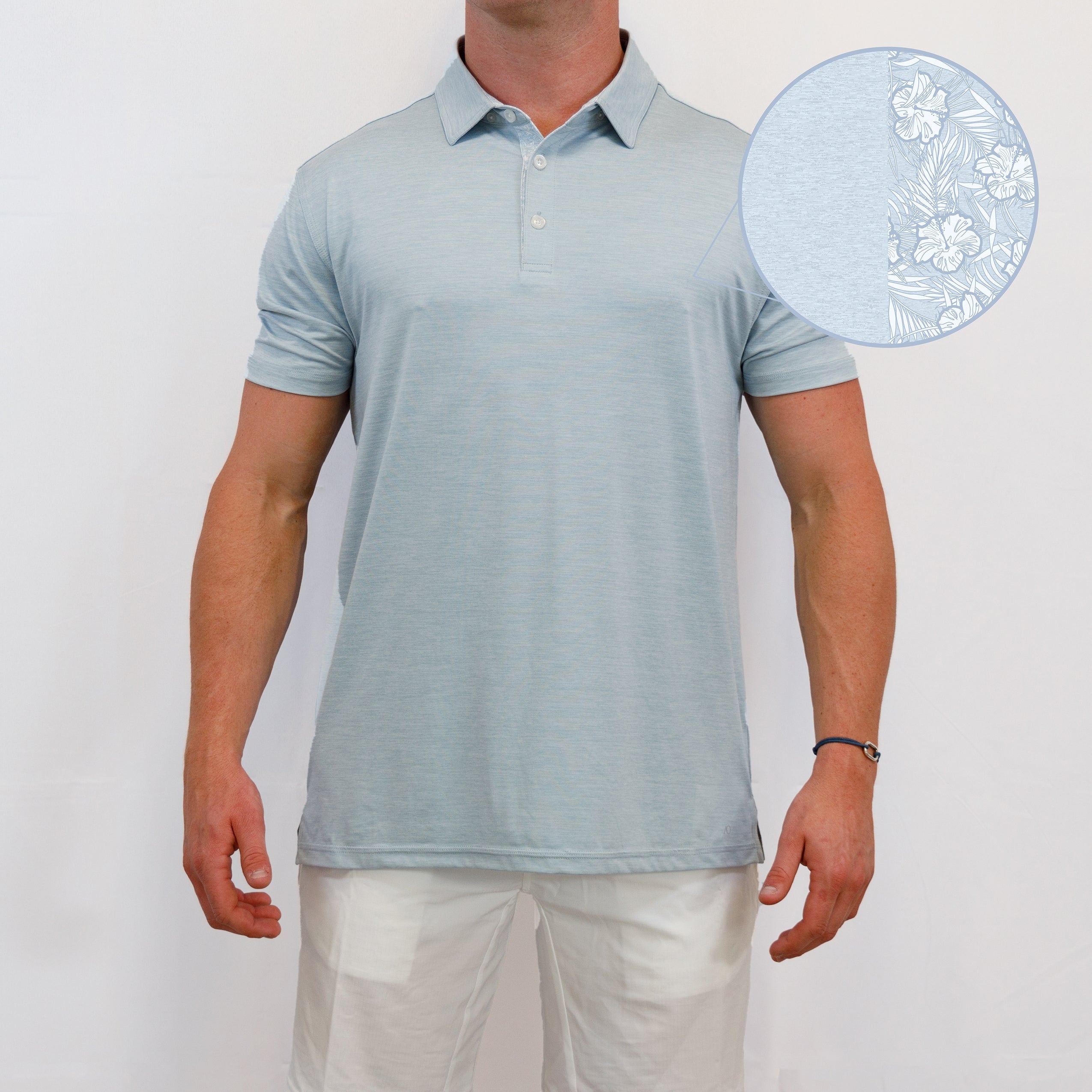 Lagoon Polo - Skyway Heather