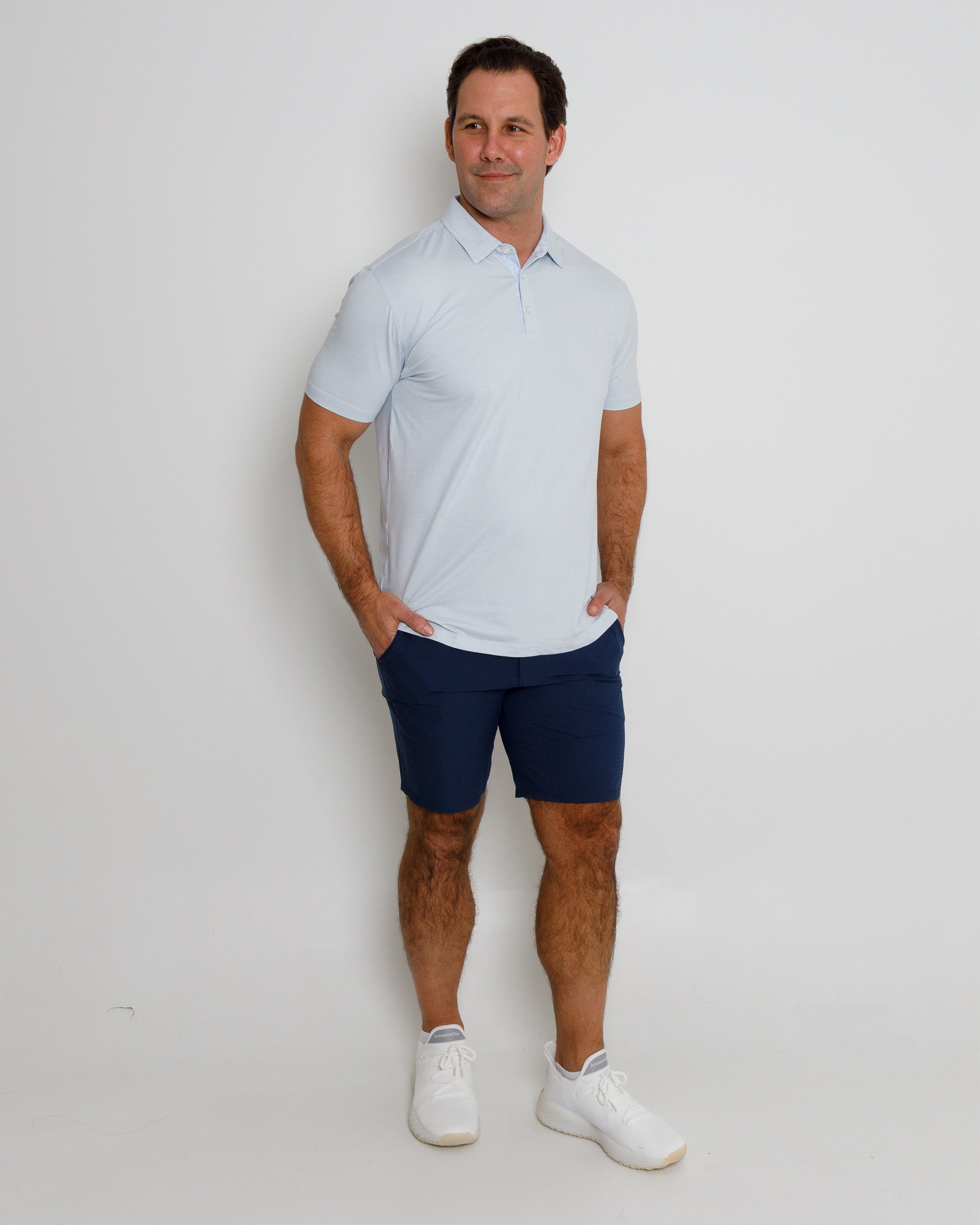 Lagoon Polo - Skyway Heather