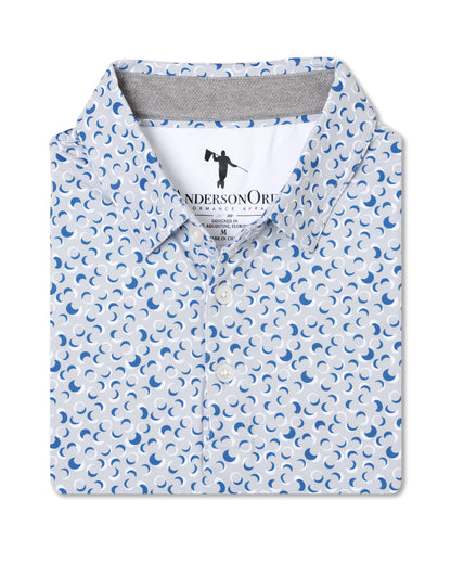 Logan Polo - Steel/White/Federal Blue
