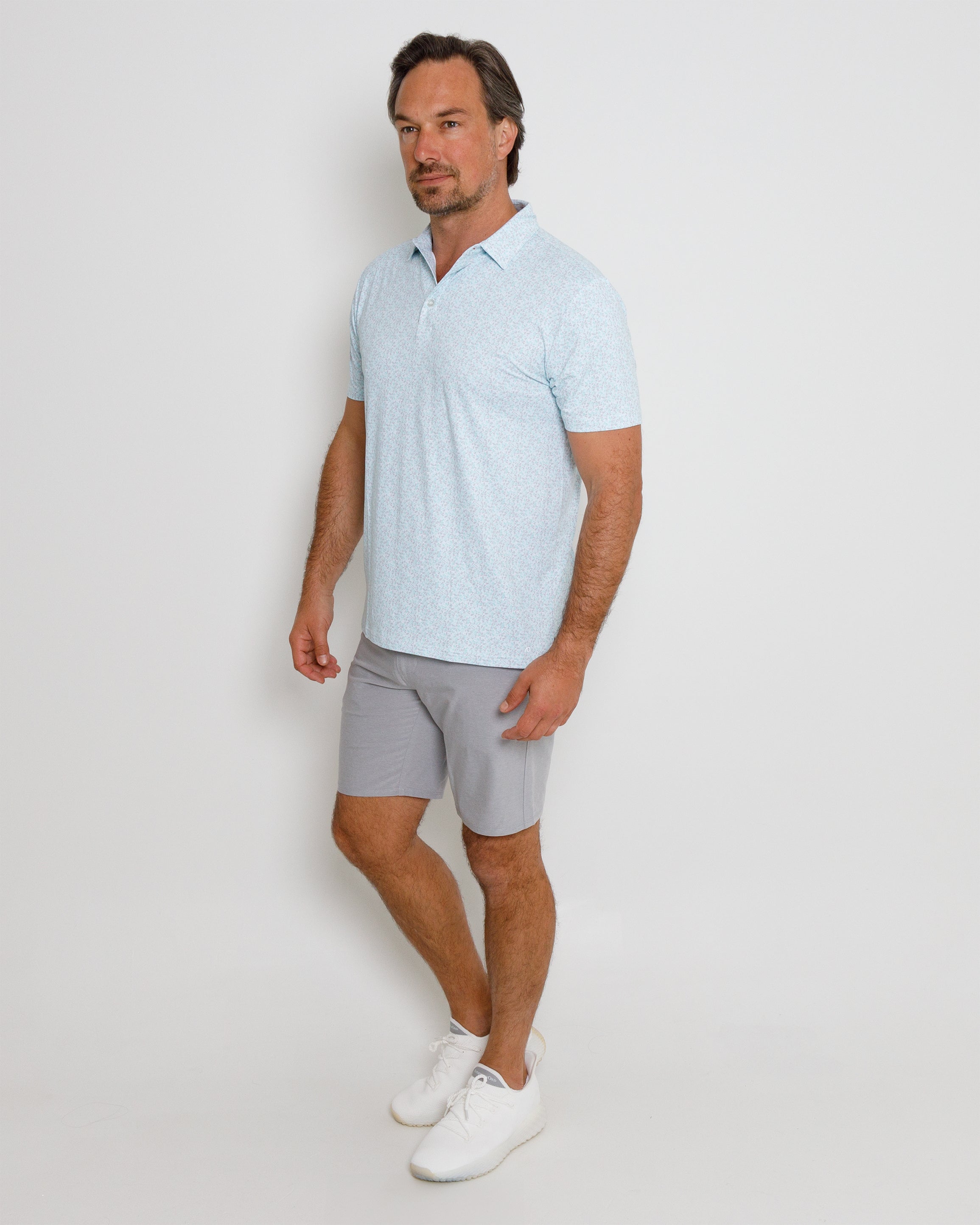 Reservoir Polo - White/Bleached Aqua/Steel