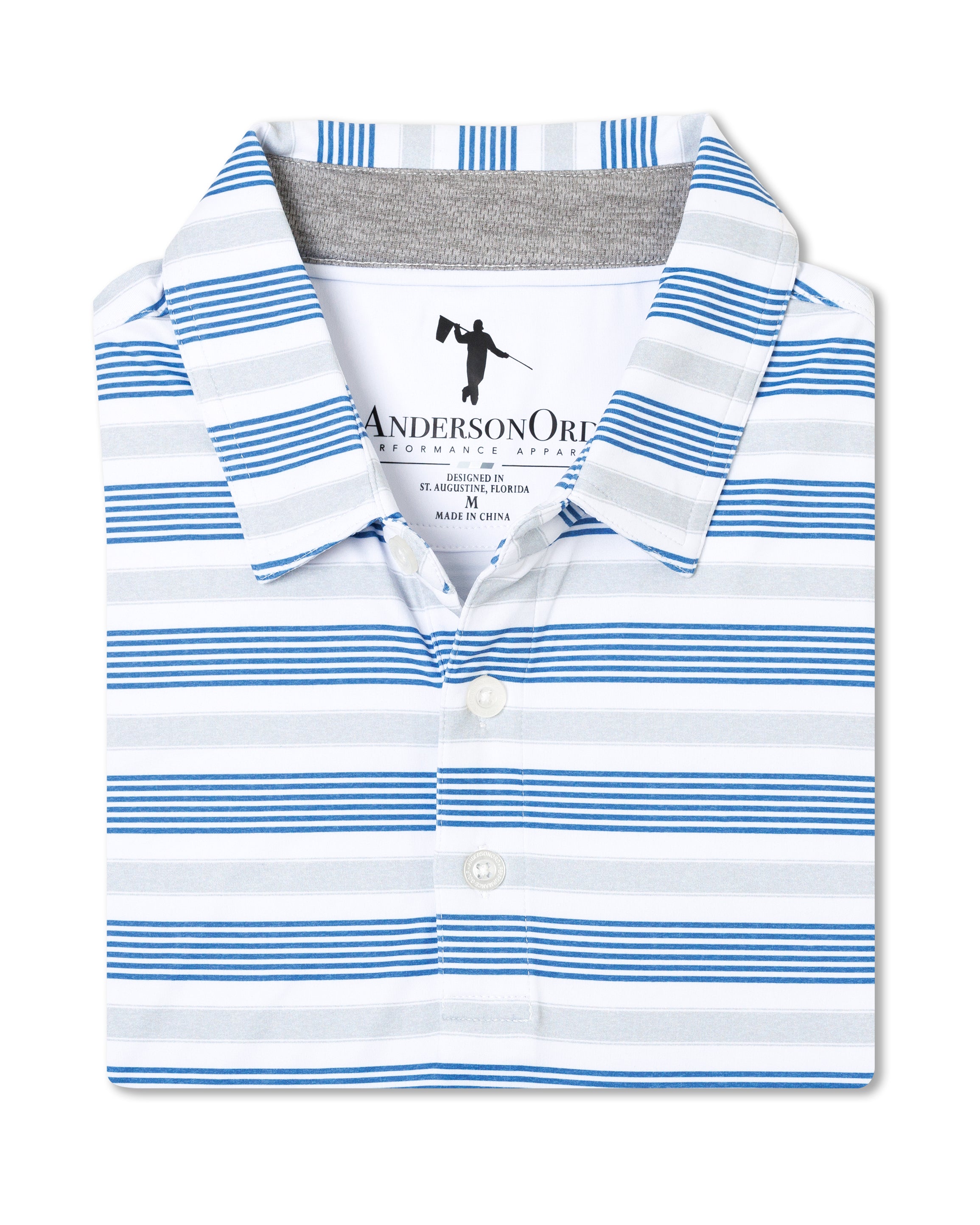 Spear Polo - HTR Steel/HTR Federal Blue