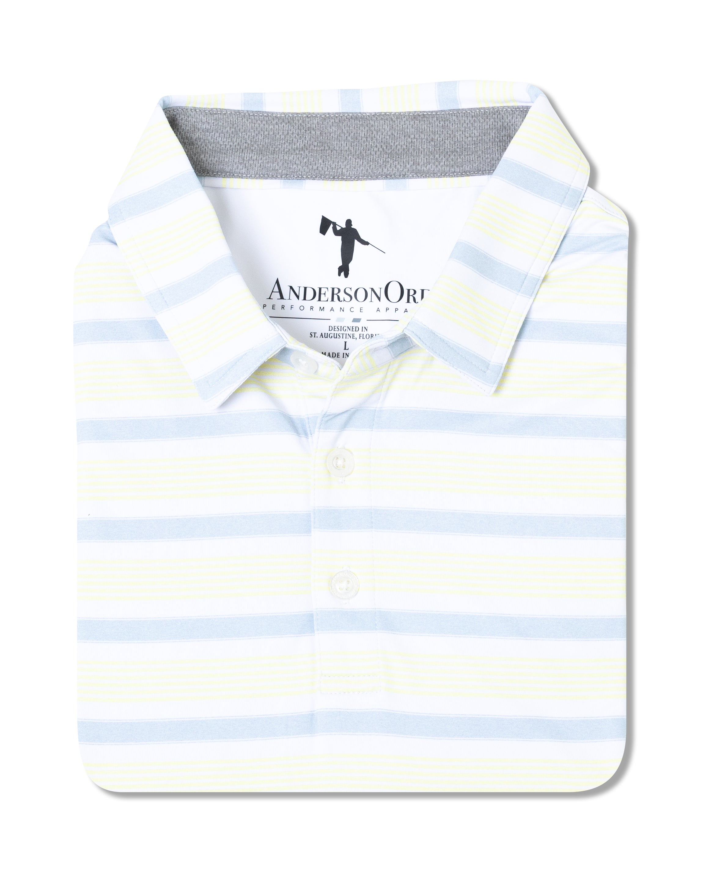 Spear Polo - HTR Niagara Mist/HTR Glass Green