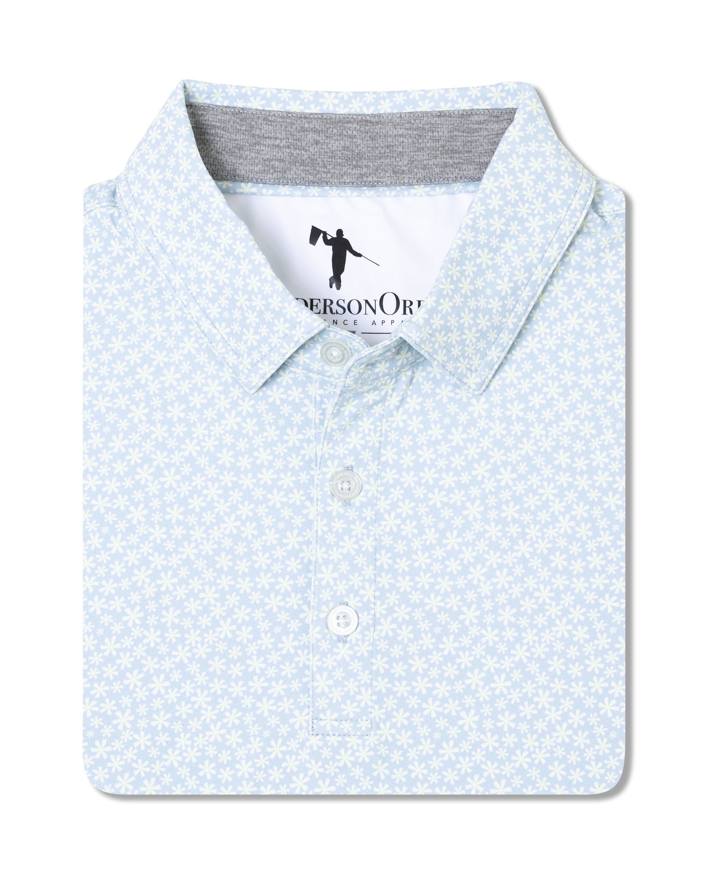 The K Polo - Niagara Mist/Glass Green/White