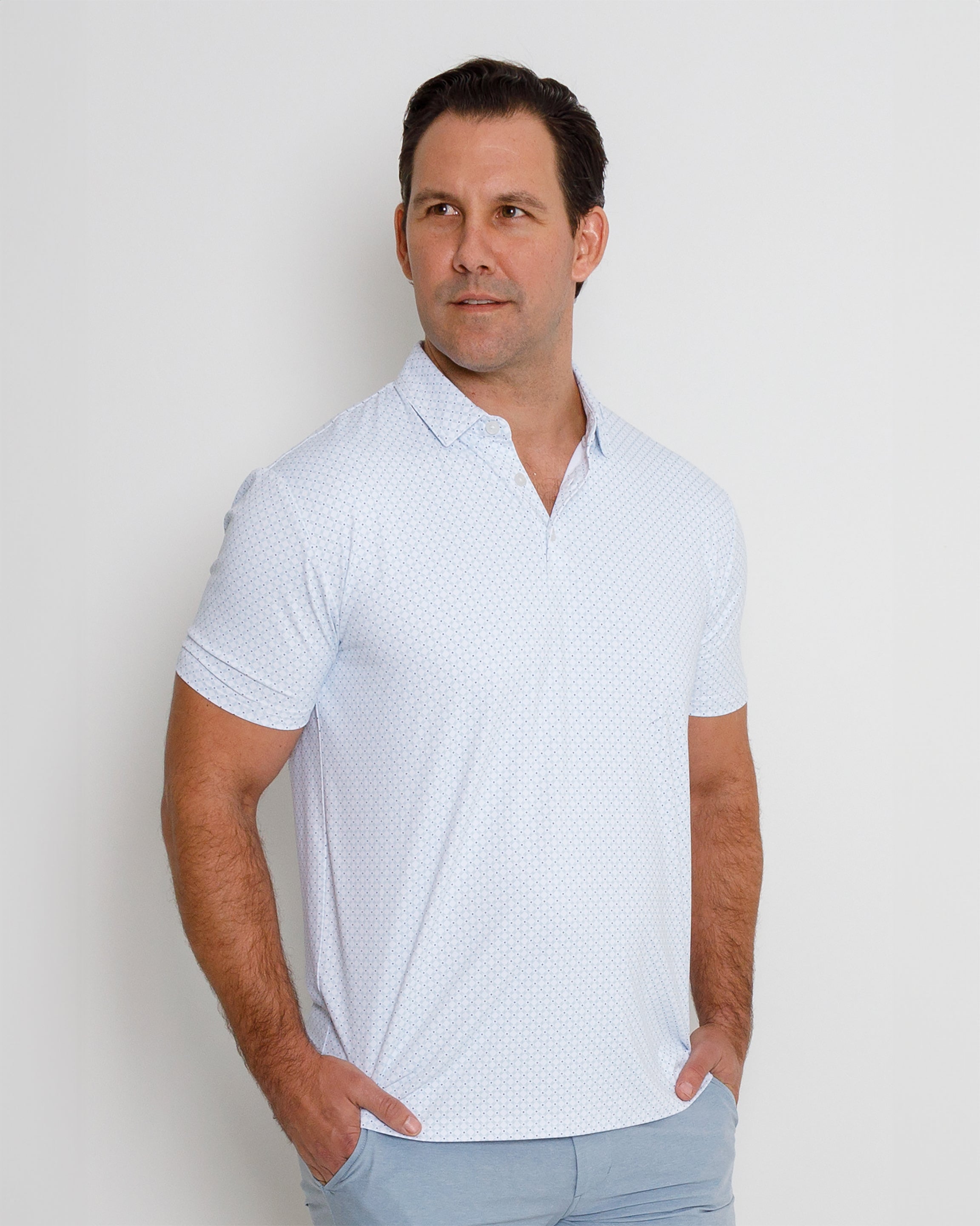 Trellis Polo - White