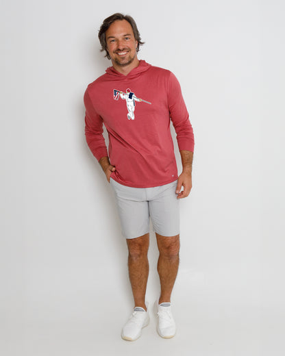 Blacks Beach Hoodie - American Looper - Earth Red Heather