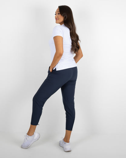 Waikoloa Polo - White/Faded Denim