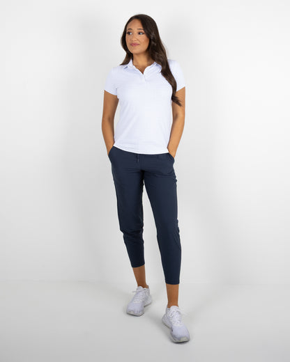 Waikoloa Polo - White/Faded Denim
