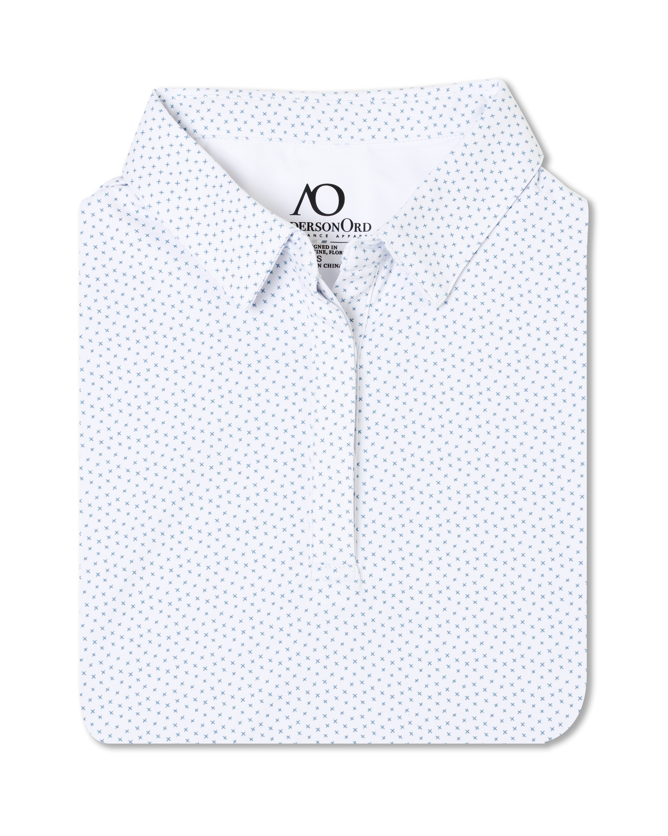 Waikoloa Polo - White/Faded Denim