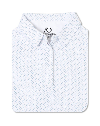 Waikoloa Polo - White/Faded Denim