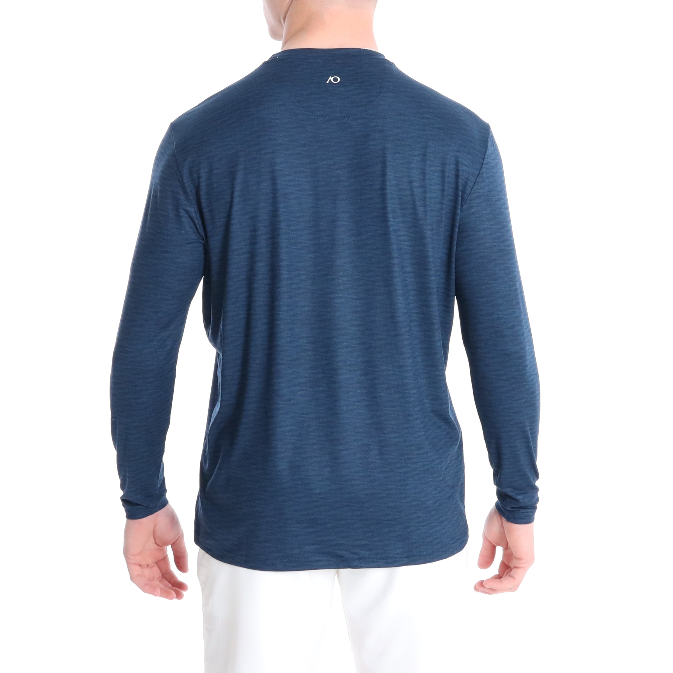 Wave LS Henley - Midnight Navy Heather