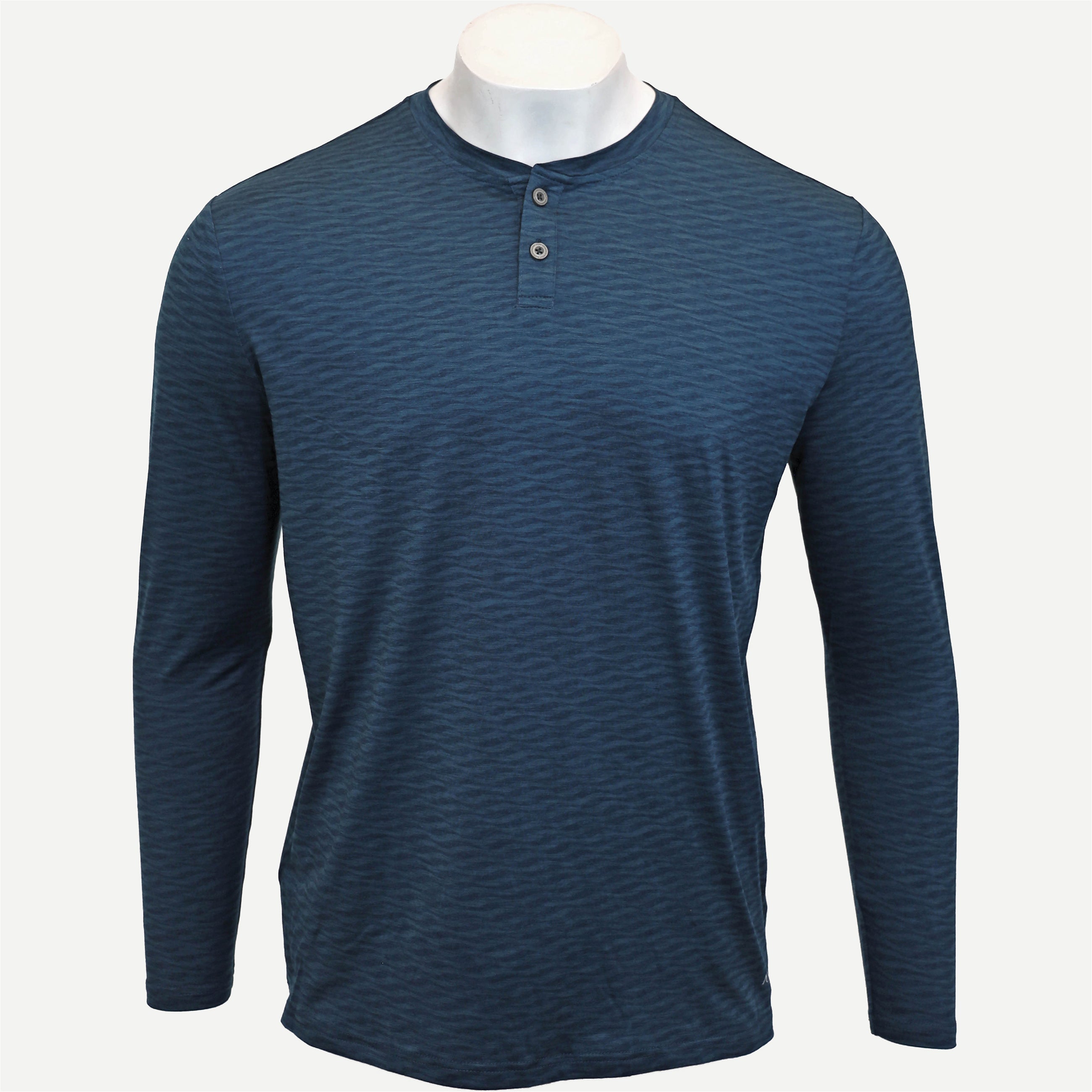 Wave LS Henley - Midnight Navy Heather