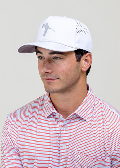 AOx Premium 5-Panel Looper Hat - White
