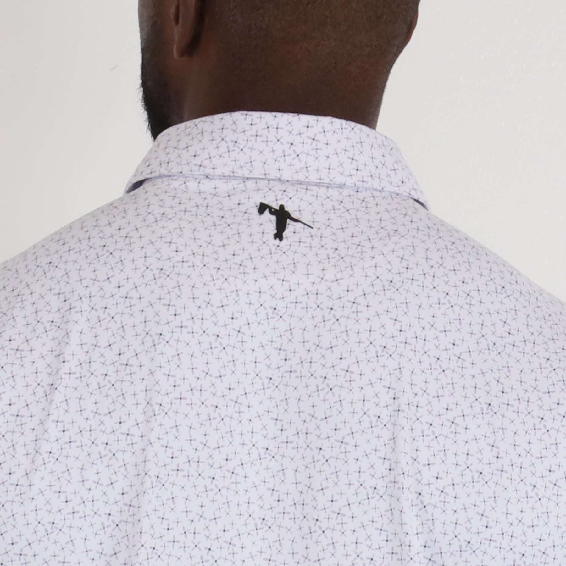 FIRST BLOOMS POLO - WHITE/DRESS BLUES/LANGUID