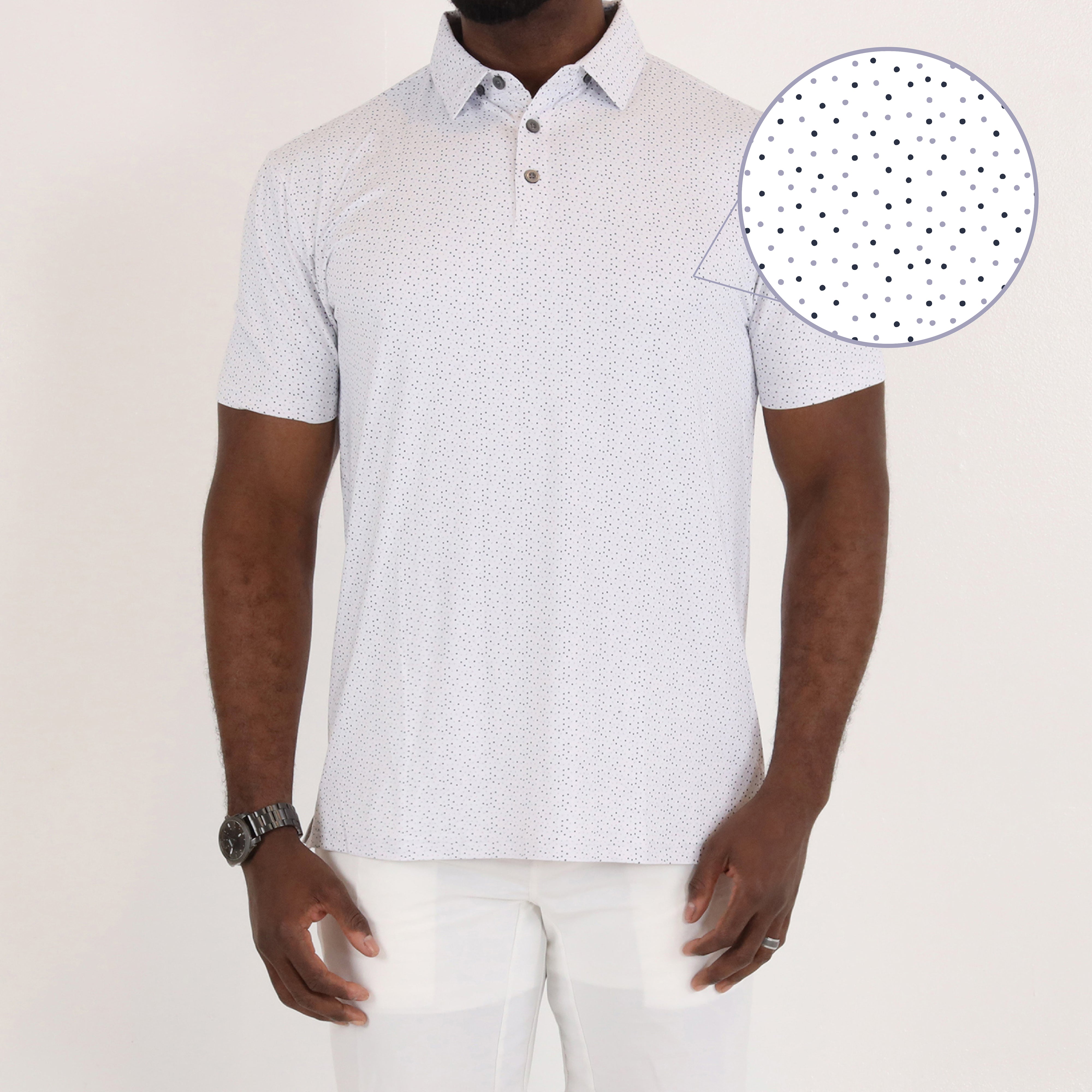 Scopes Polo - White/Dress Blues/Languid