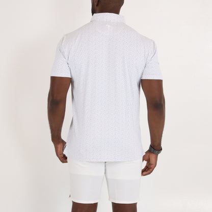 Scopes Polo - White/Dress Blues/Languid
