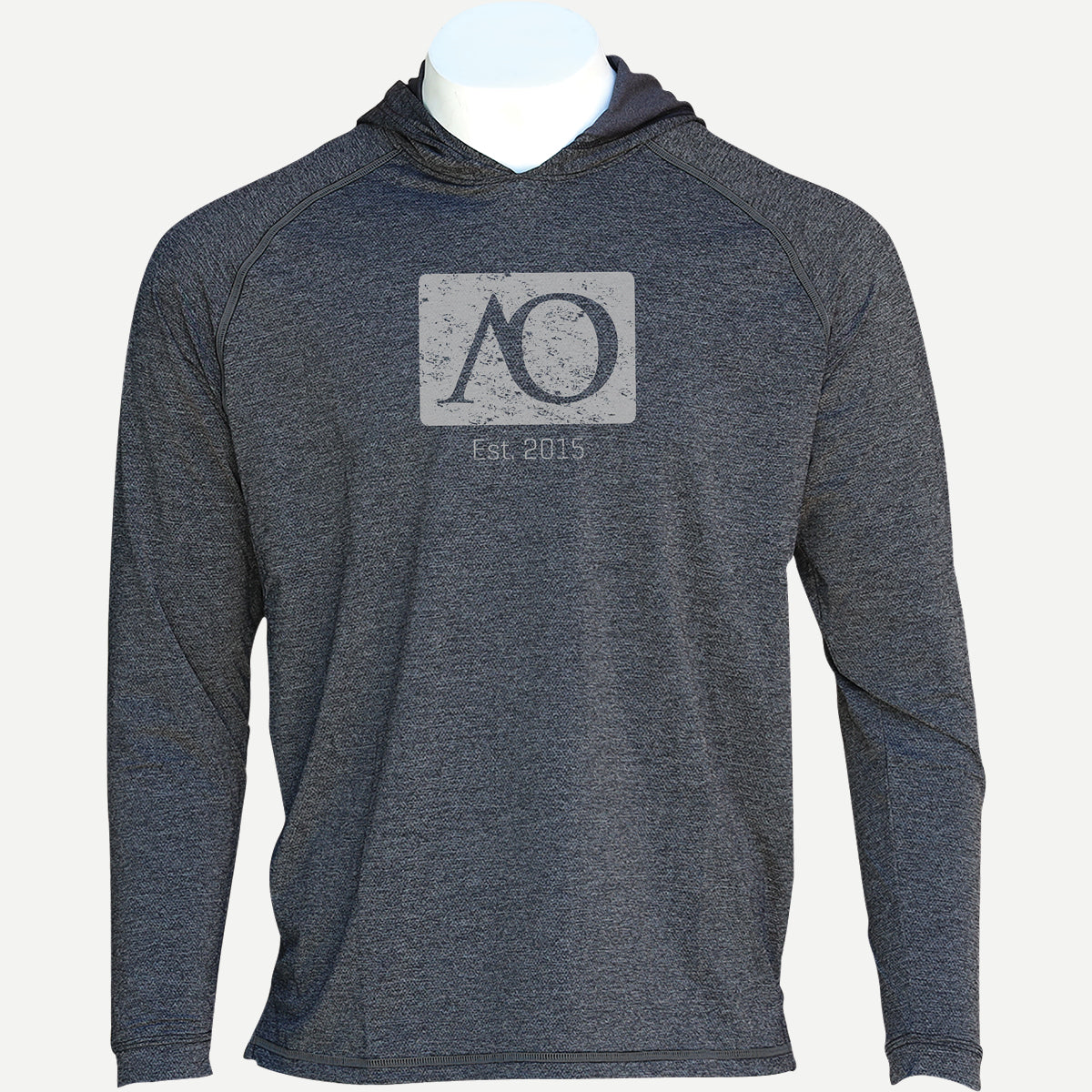 Anguilla Hoodie AO Graphic - Black Heather