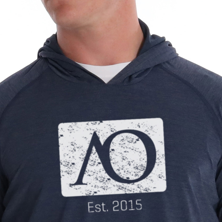 Anguilla Hoodie AO Graphic - Navy Heather