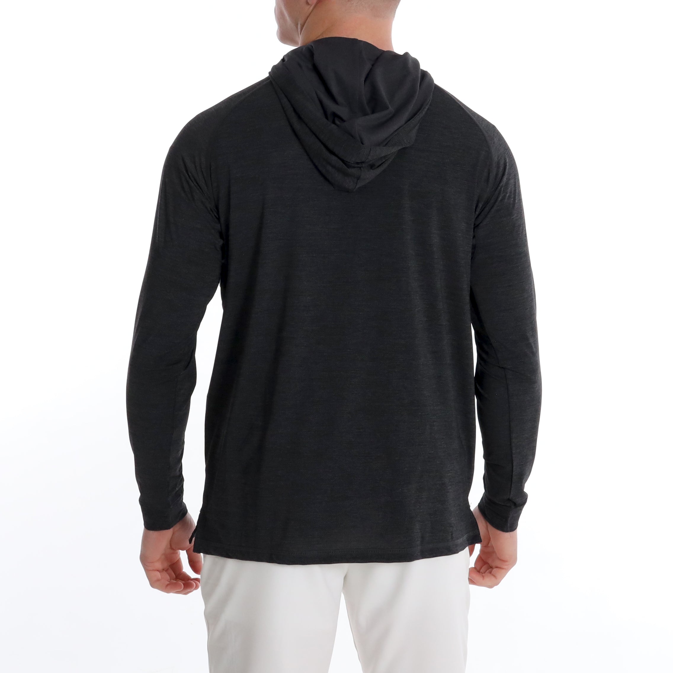 Anguilla Hoodie Arch Graphic - Black Heather