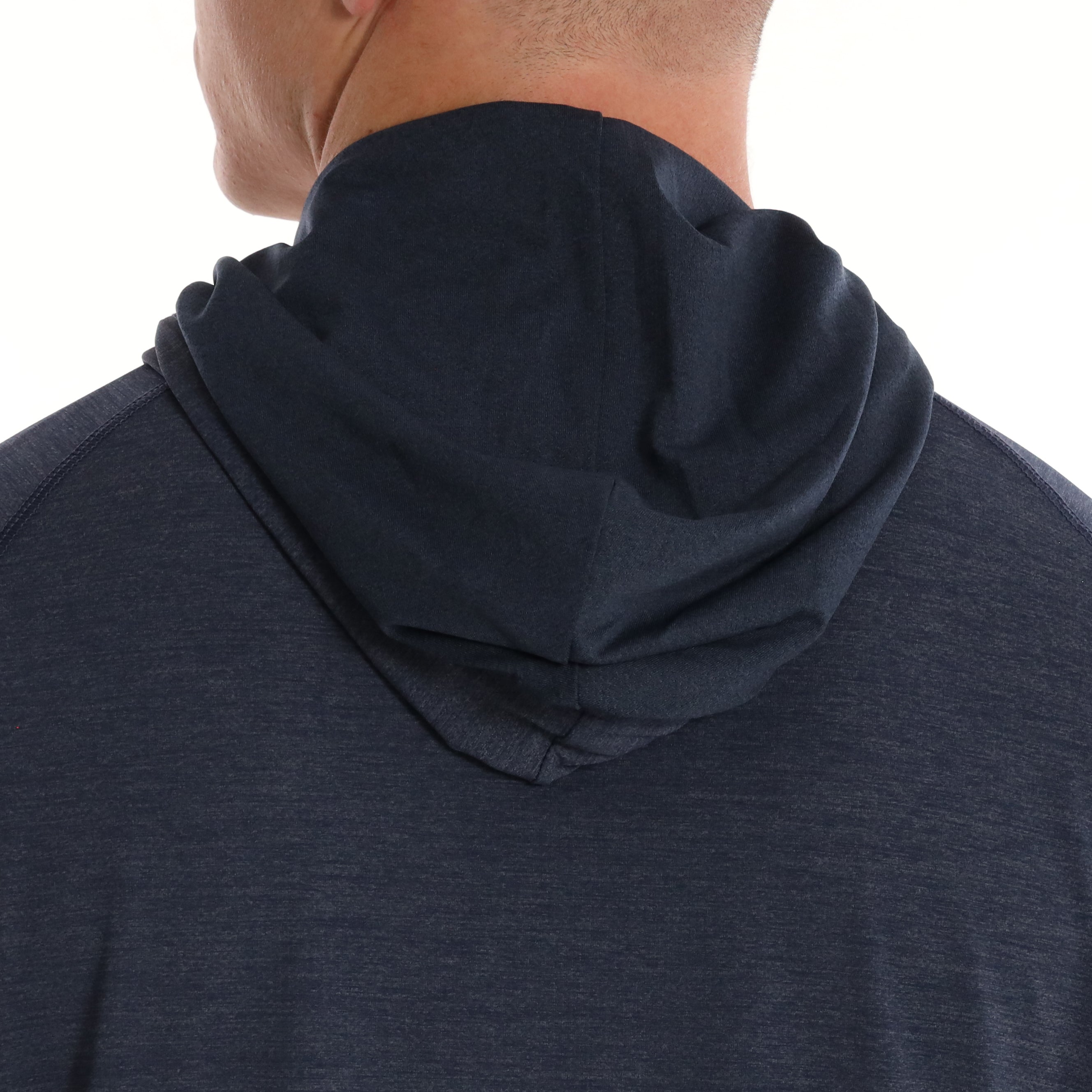 Anguilla Hoodie Arch Graphic - Navy Heather