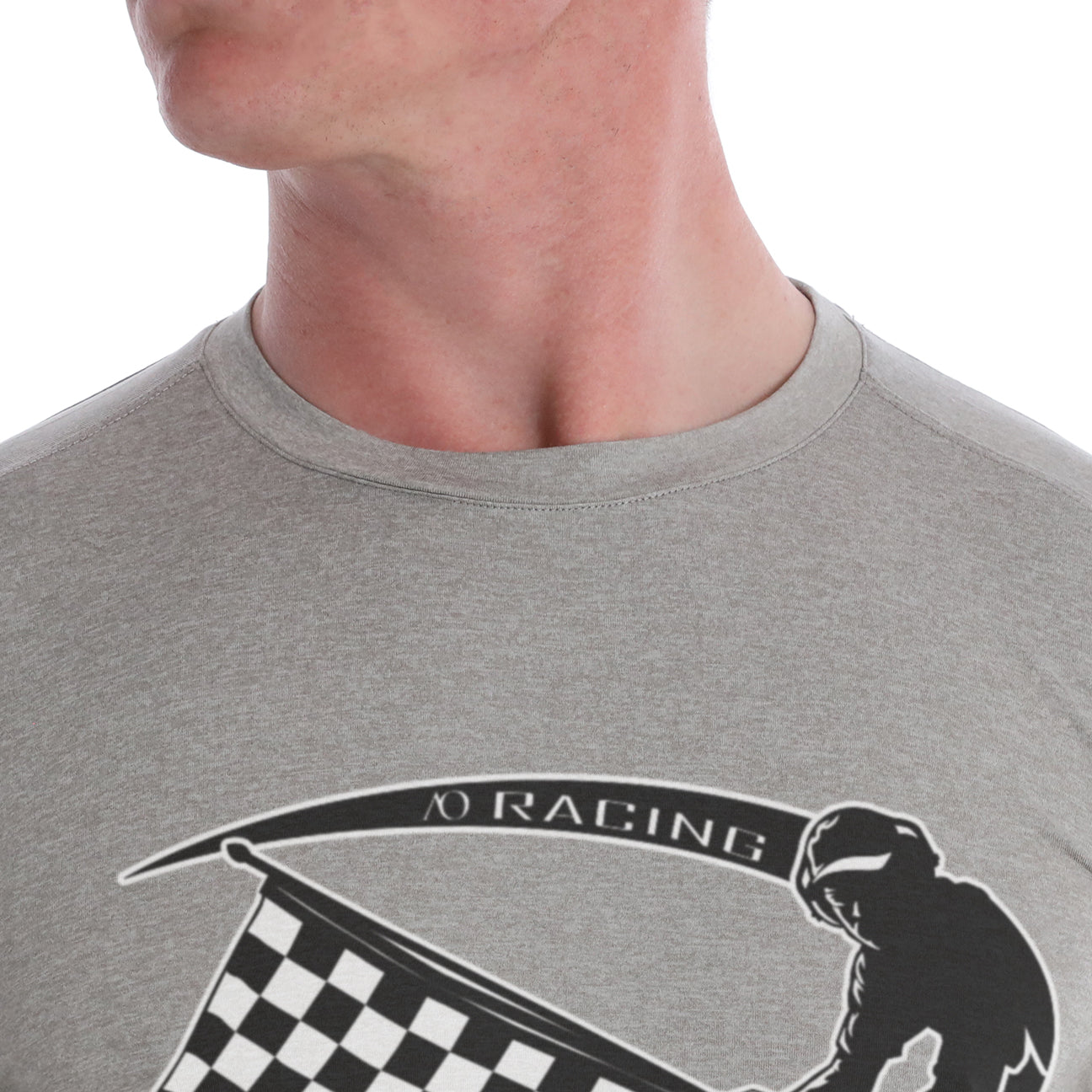 Butter T LS AO Racing - Grey Heather