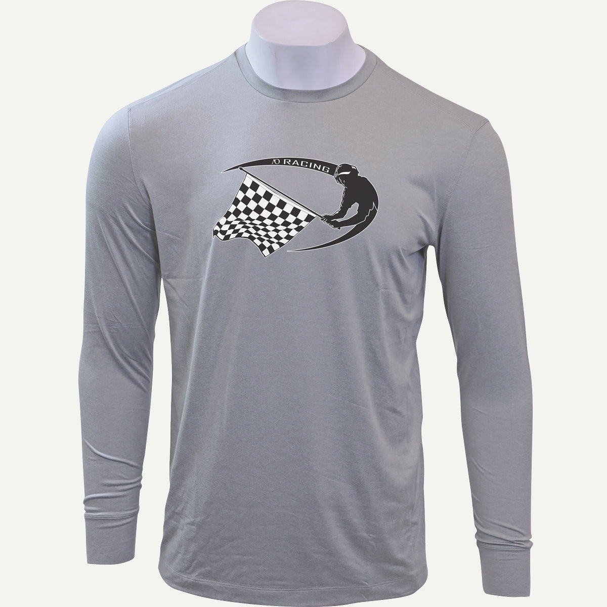 Butter T LS AO Racing - Grey Heather