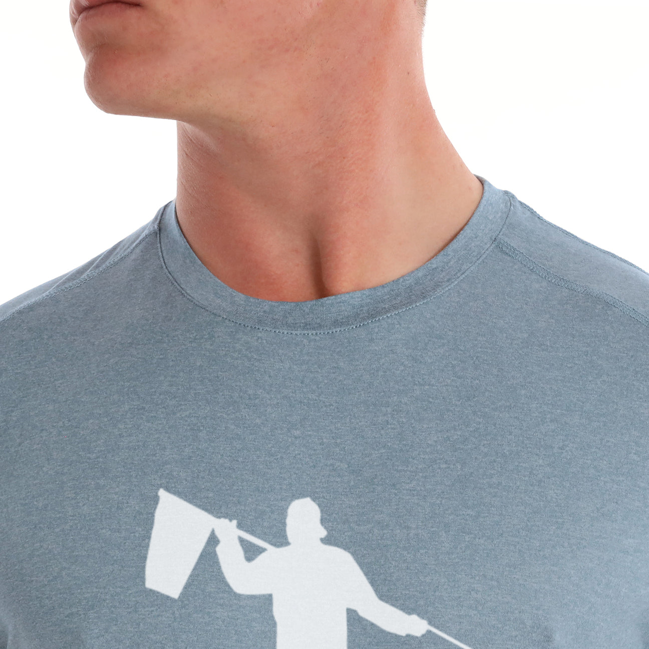 Butter T Looper Silhouette - Blue Fog Heather