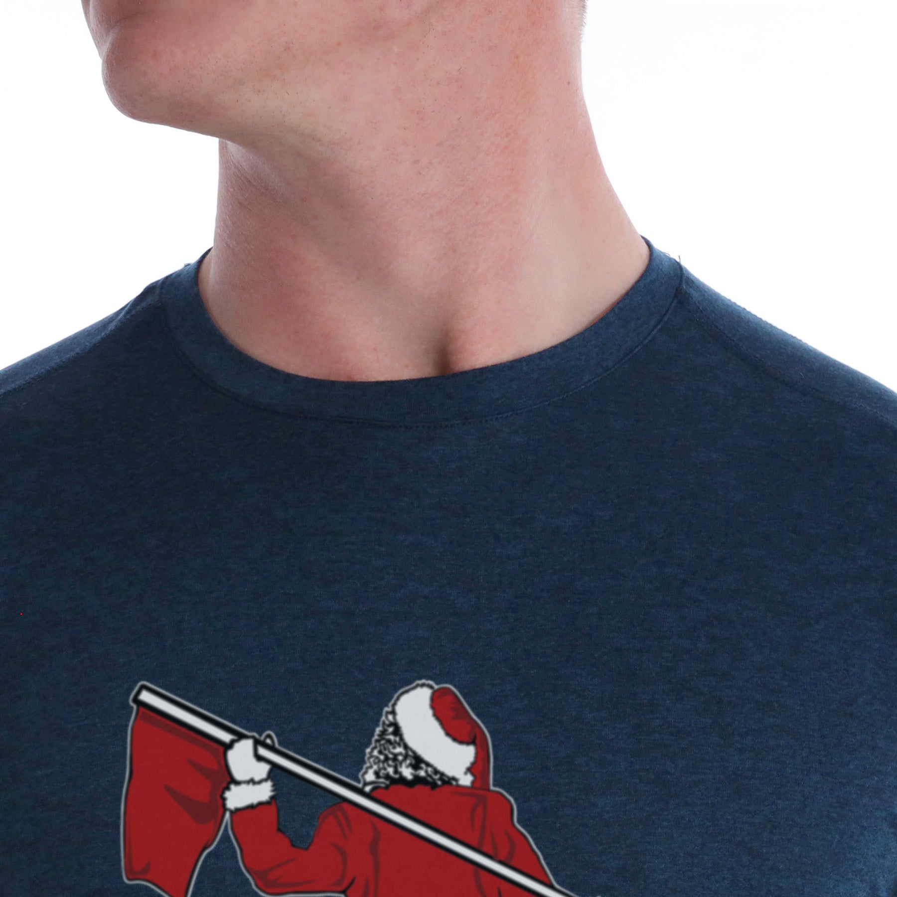 Butter T Santa Looper - Navy Heather