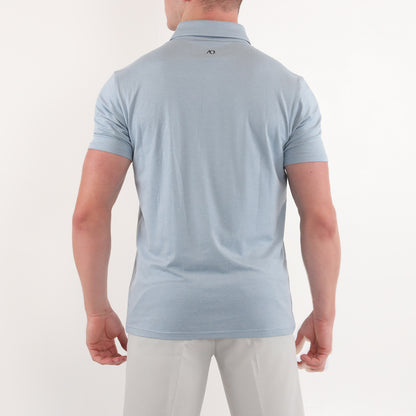 Gamer Polo - Blue Fog Heather