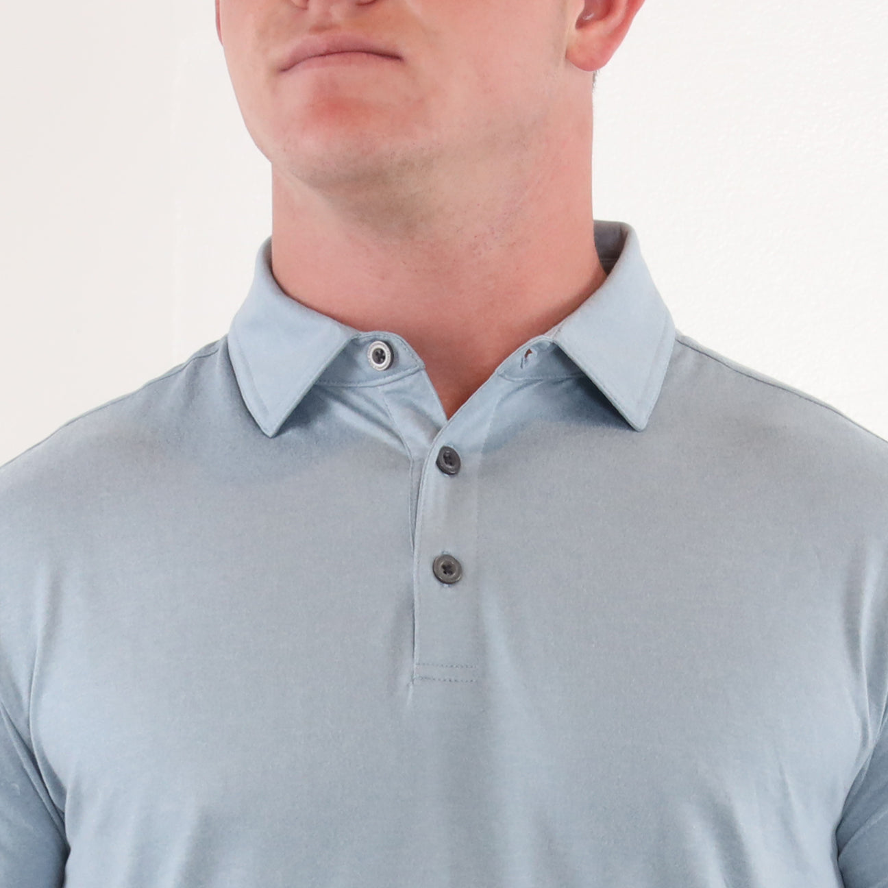 Gamer Polo - Blue Fog Heather