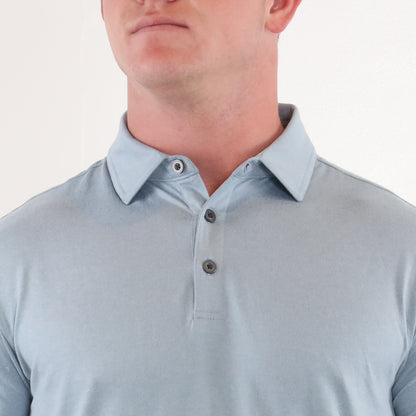 Gamer Polo - Blue Fog Heather