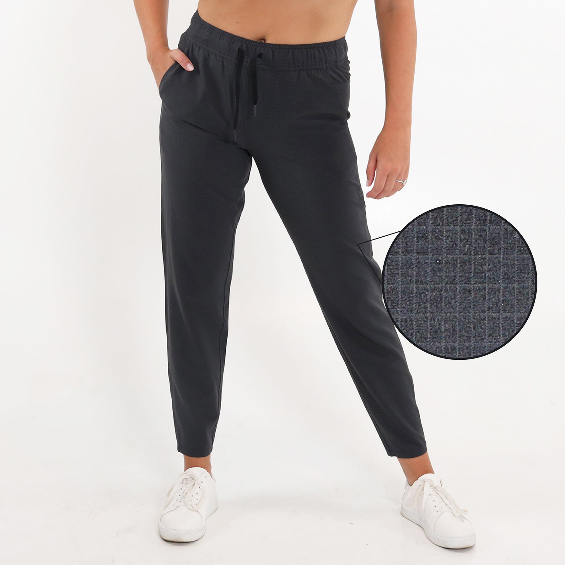 Ladies Solution Jogger Black Heather Petite AndersonOrd Performance Apparel